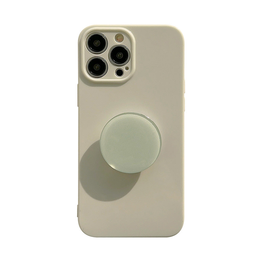 Solid Color Bracket Phone Case Simple