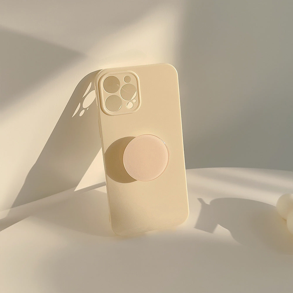 Solid Color Bracket Phone Case Simple