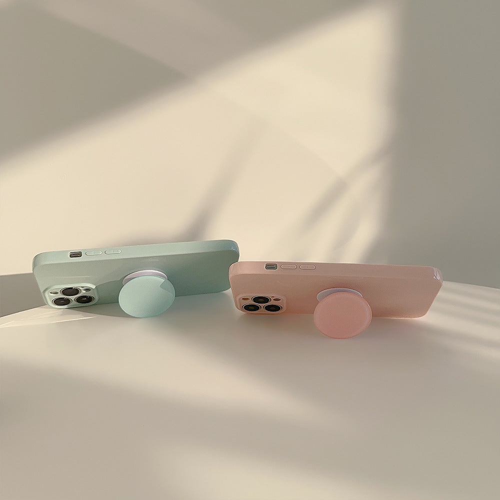 Solid Color Bracket Phone Case Simple